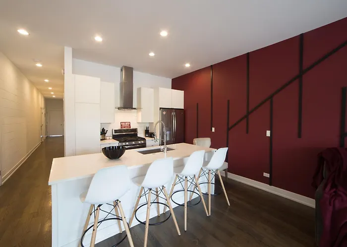 Apartamento Large 4-bedroom Upscale W Rooftop Chicago